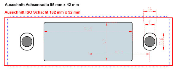 autoradio achse iso